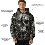 customized cincinnati bearcats camo skull hoodie best selling