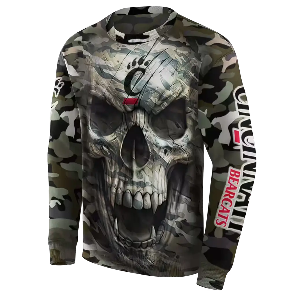 customized cincinnati bearcats camo skull hoodie new arrival customized cincinnati bearcats camo skull hoodie new arrival
