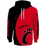 customized cincinnati bearcats minimalist design red black hoodie best selling
