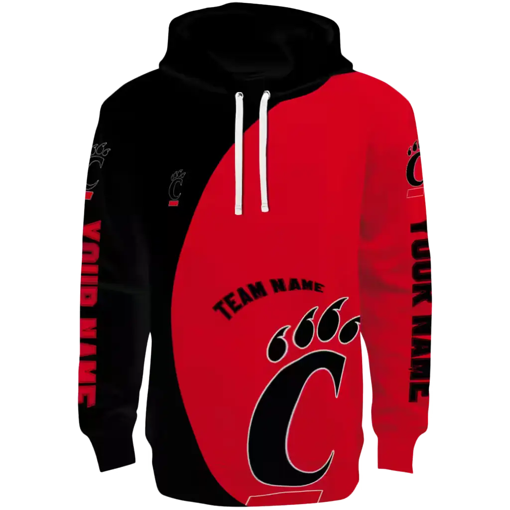 customized cincinnati bearcats minimalist design red black hoodie best selling customized cincinnati bearcats minimalist design red black hoodie best selling