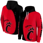 customized cincinnati bearcats minimalist design red black hoodie best selling
