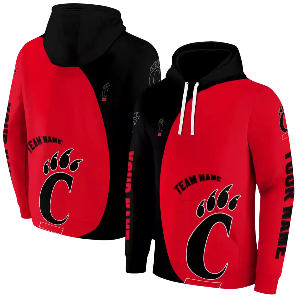 customized cincinnati bearcats minimalist design red black hoodie fashion forward customized cincinnati bearcats minimalist design red black hoodie fashion forward