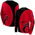 customized cincinnati bearcats minimalist design red black hoodie best selling