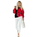 customized cincinnati bearcats minimalist design red black hoodie best selling