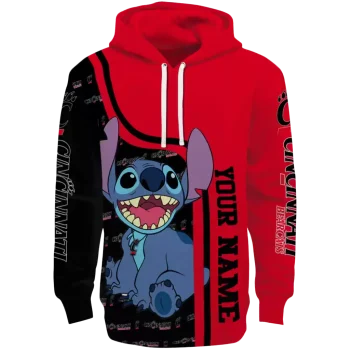 customized cincinnati bearcats stitch red hoodie best selling