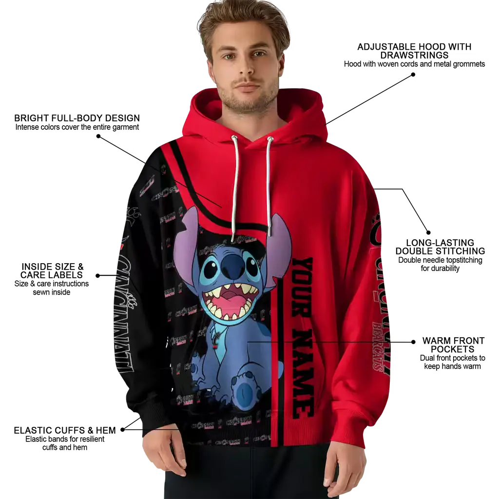 customized cincinnati bearcats stitch red hoodie latest model customized cincinnati bearcats stitch red hoodie latest model