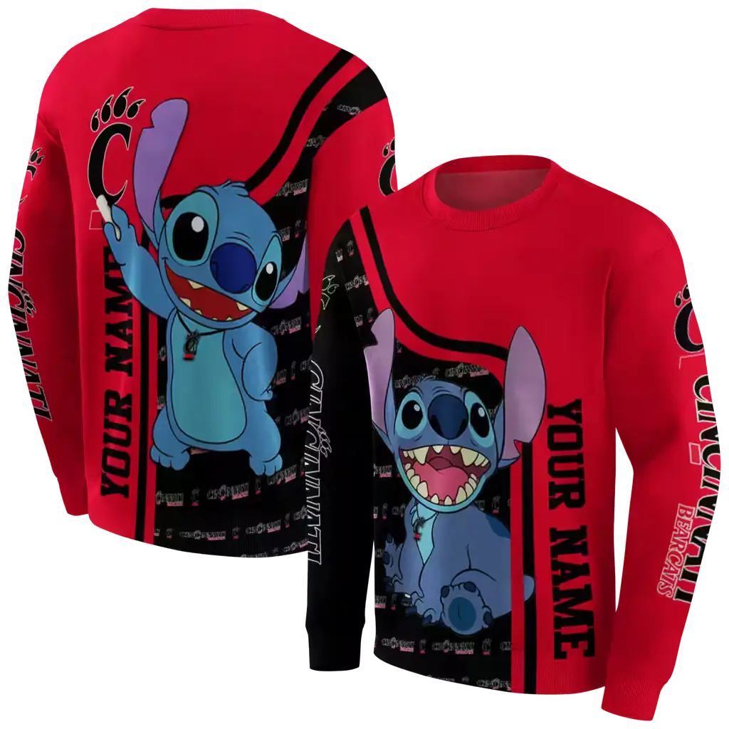 customized cincinnati bearcats stitch red hoodie premium grade customized cincinnati bearcats stitch red hoodie premium grade