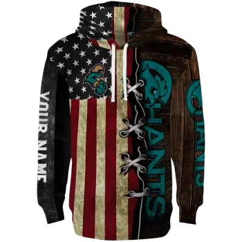 customized coastal carolina chanticleers american pride hoodie best selling