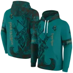 customized coastal carolina chanticleers deer silhouette green hoodie best selling