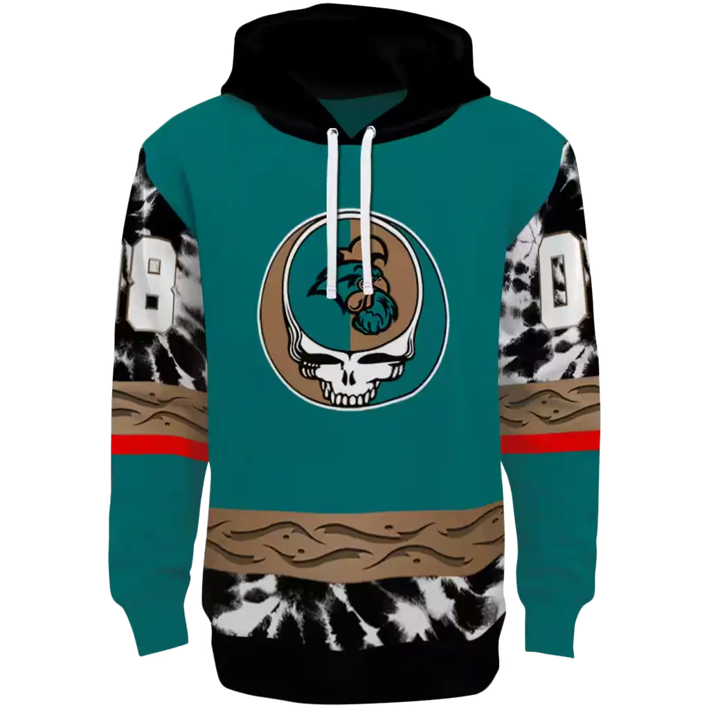 customized coastal carolina chanticleers grateful vibes green hoodie best selling customized coastal carolina chanticleers grateful vibes green hoodie best selling