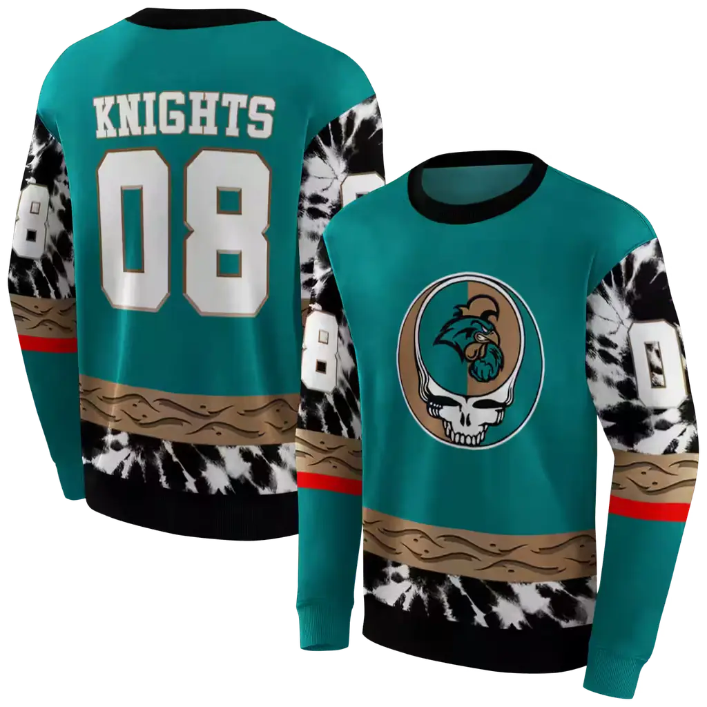 customized coastal carolina chanticleers grateful vibes green hoodie premium grade customized coastal carolina chanticleers grateful vibes green hoodie premium grade