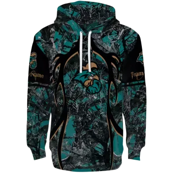 customized coastal carolina chanticleers hunting theme green black hoodie best selling