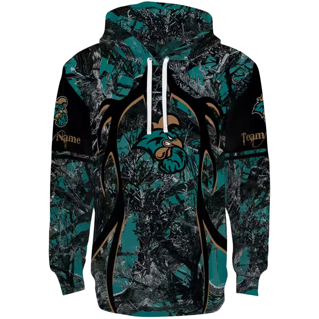 customized coastal carolina chanticleers hunting theme green black hoodie best selling customized coastal carolina chanticleers hunting theme green black hoodie best selling