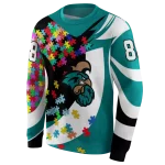 customized coastal carolina chanticleers puzzle pieces green hoodie best selling