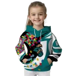 customized coastal carolina chanticleers puzzle pieces green hoodie best selling