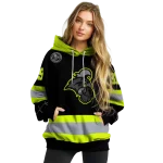 customized coastal carolina chanticleers safety motif black neon green hoodie best selling