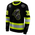 customized coastal carolina chanticleers safety motif black neon green hoodie best selling