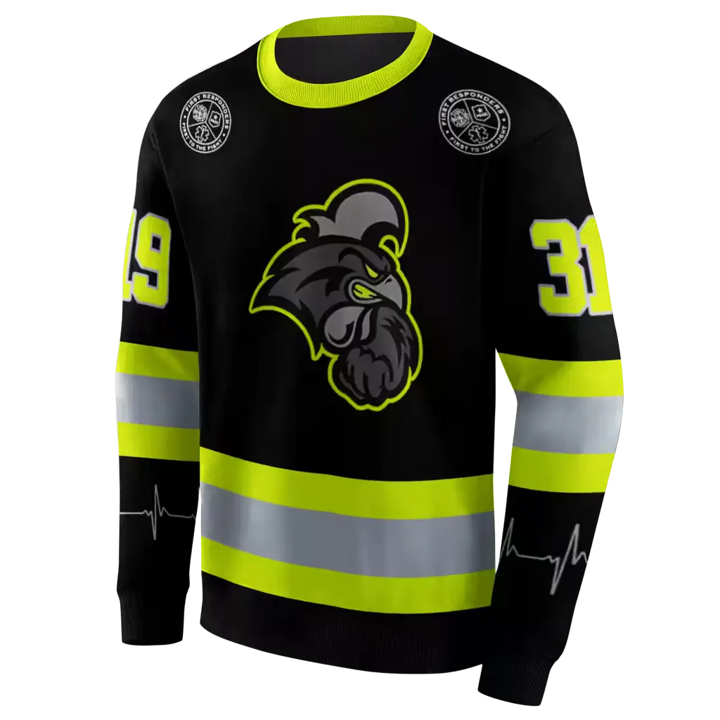 customized coastal carolina chanticleers safety motif black neon green hoodie new arrival customized coastal carolina chanticleers safety motif black neon green hoodie new arrival