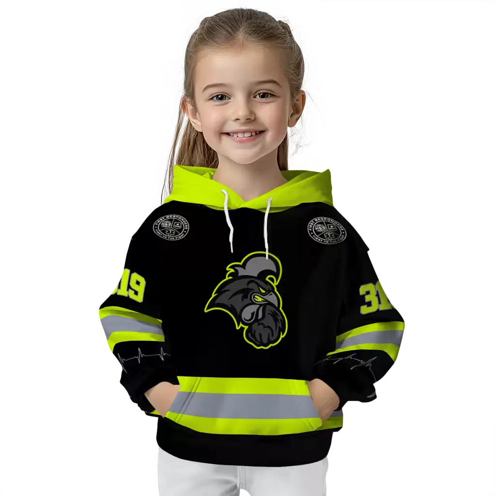 customized coastal carolina chanticleers safety motif black neon green hoodie top rated customized coastal carolina chanticleers safety motif black neon green hoodie top rated