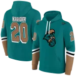 customized coastal carolina chanticleers striped sleeves green hoodie best selling