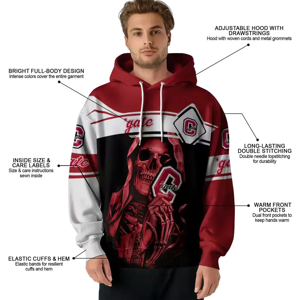 customized colgate raiders grim reaper maroon black hoodie latest model customized colgate raiders grim reaper maroon black hoodie latest model