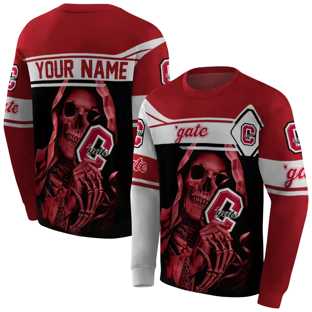 customized colgate raiders grim reaper maroon black hoodie premium grade customized colgate raiders grim reaper maroon black hoodie premium grade