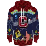 customized colgate raiders spongebob patrick star maroon navy hoodie best selling