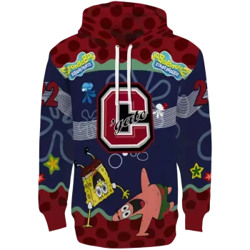 customized colgate raiders spongebob patrick star maroon navy hoodie best selling