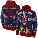 customized colgate raiders spongebob patrick star maroon navy hoodie best selling