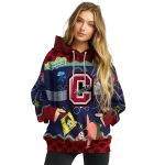 customized colgate raiders spongebob patrick star maroon navy hoodie best selling