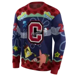 customized colgate raiders spongebob patrick star maroon navy hoodie best selling