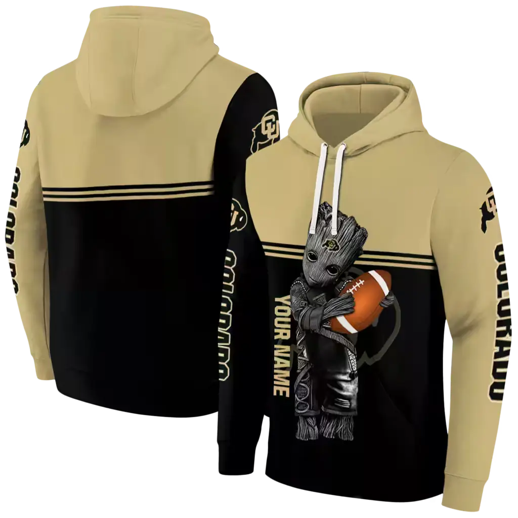 customized colorado buffaloes baby groot gold black hoodie fashion forward customized colorado buffaloes baby groot gold black hoodie fashion forward