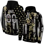 customized colorado buffaloes distressed flag gold black hoodie best selling