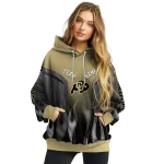 customized colorado buffaloes flame design gold hoodie best selling