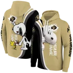 customized colorado buffaloes peeking snoopy gold hoodie best selling