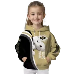 customized colorado buffaloes peeking snoopy gold hoodie best selling