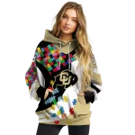 customized colorado buffaloes puzzle pieces gold hoodie best selling