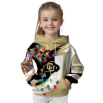 customized colorado buffaloes puzzle pieces gold hoodie best selling