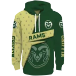 customized colorado state rams abstract shape green hoodie best selling