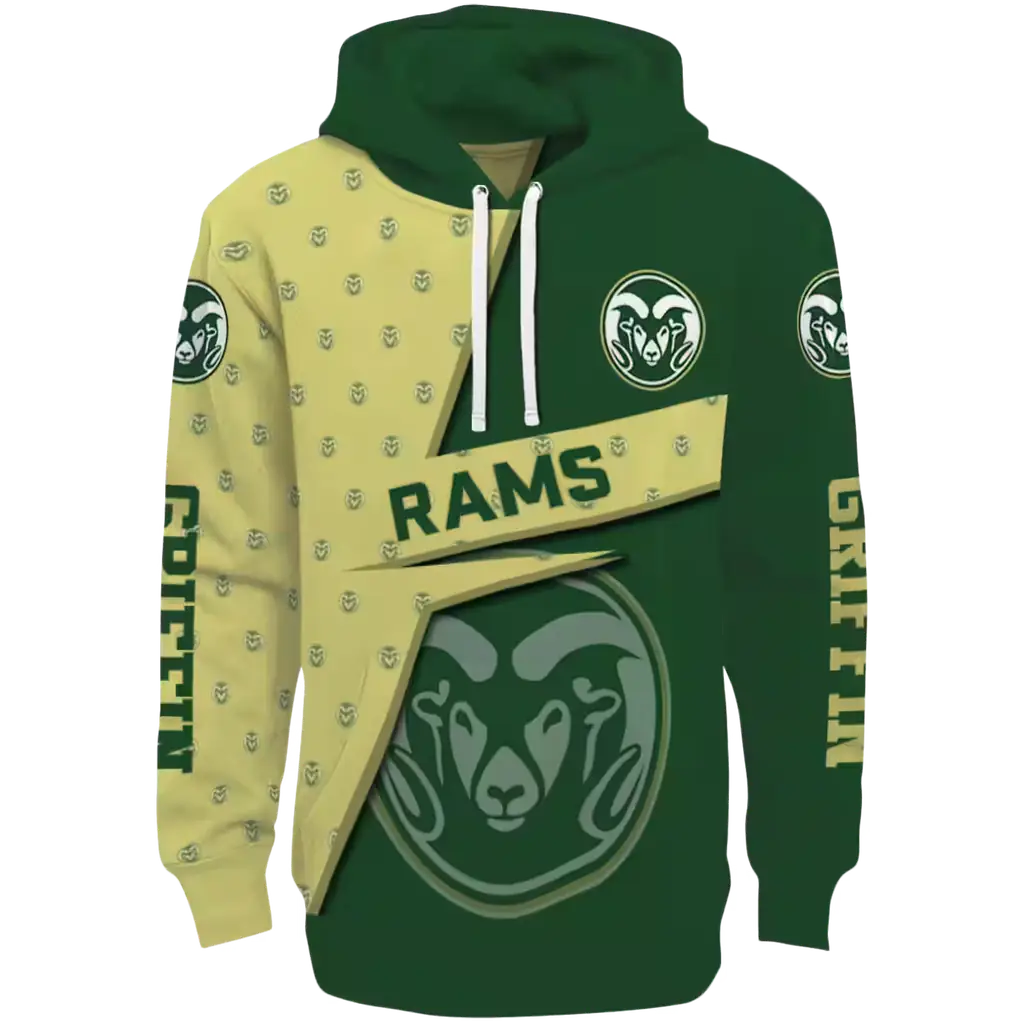 customized colorado state rams abstract shape green hoodie best selling customized colorado state rams abstract shape green hoodie best selling