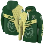 customized colorado state rams abstract shape green hoodie best selling