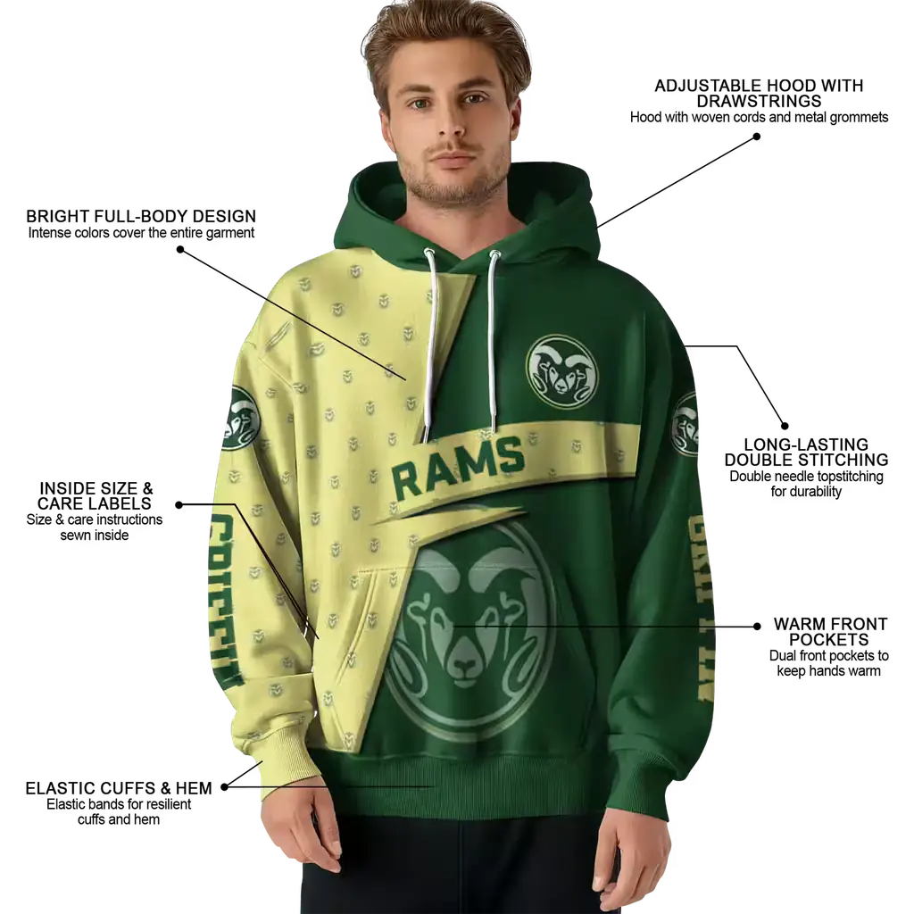customized colorado state rams abstract shape green hoodie latest model customized colorado state rams abstract shape green hoodie latest model