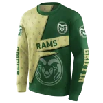 customized colorado state rams abstract shape green hoodie best selling