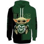 customized colorado state rams baby yoda green black hoodie best selling