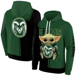 customized colorado state rams baby yoda green black hoodie best selling