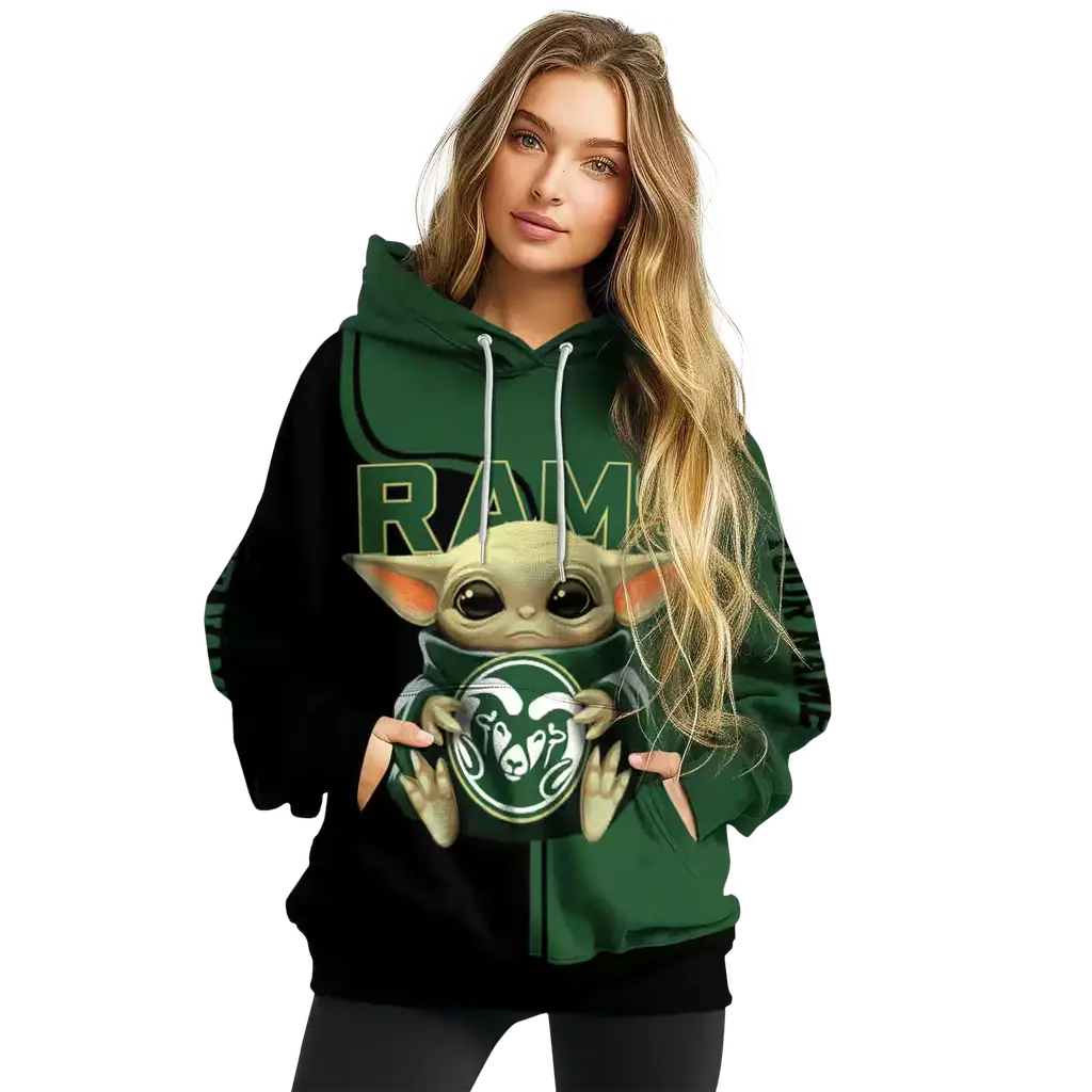 customized colorado state rams baby yoda green black hoodie high quality customized colorado state rams baby yoda green black hoodie high quality