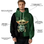 customized colorado state rams baby yoda green black hoodie best selling