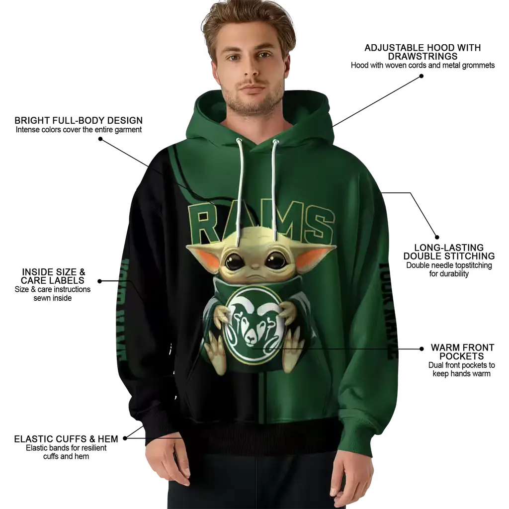 customized colorado state rams baby yoda green black hoodie latest model customized colorado state rams baby yoda green black hoodie latest model