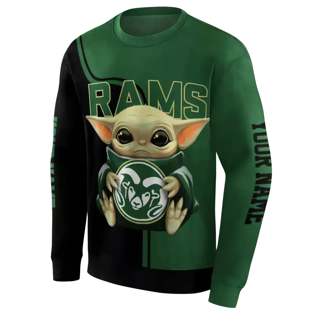 customized colorado state rams baby yoda green black hoodie new arrival customized colorado state rams baby yoda green black hoodie new arrival