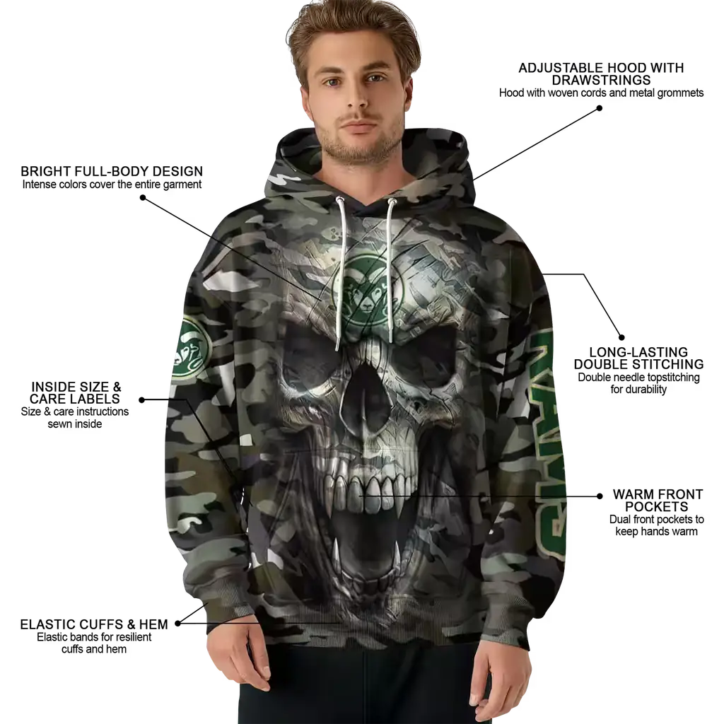 customized colorado state rams camo skull hoodie latest model customized colorado state rams camo skull hoodie latest model